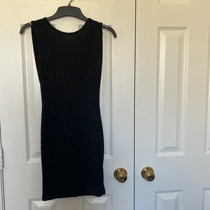 Papaya Black Backless Dress
